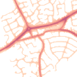Daytime road noise heatmap for CH49 3NU