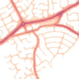Daytime road noise heatmap for CH49 3NW