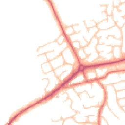 Daytime road noise heatmap for CH49 3PG