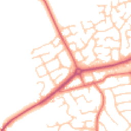 Daytime road noise heatmap for CH49 3PQ