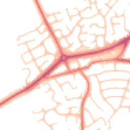 Daytime road noise heatmap for CH49 3QB