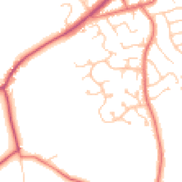 Daytime road noise heatmap for CH49 3QH