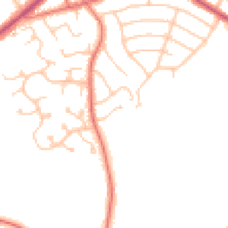 Daytime road noise heatmap for CH49 3QN