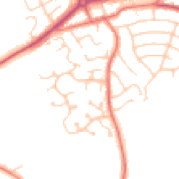 Daytime road noise heatmap for CH49 3QU