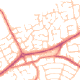 Daytime road noise heatmap for CH49 3QZ