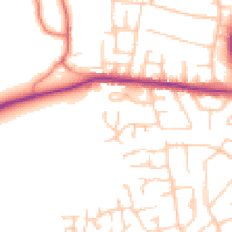 Daytime road noise heatmap for CH49 4GT