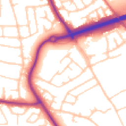 Daytime road noise heatmap for CH49 4ND