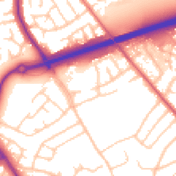Daytime road noise heatmap for CH49 4PB