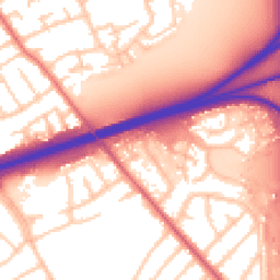 Daytime road noise heatmap for CH49 4QT