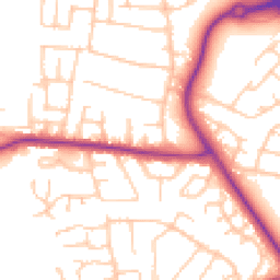 Daytime road noise heatmap for CH49 4RW