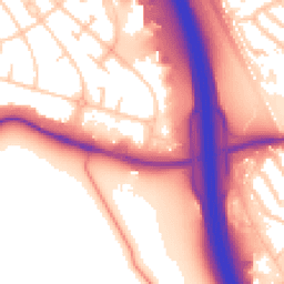 Daytime road noise heatmap for CH49 5LB