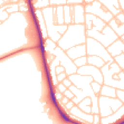 Daytime road noise heatmap for CH49 5LU