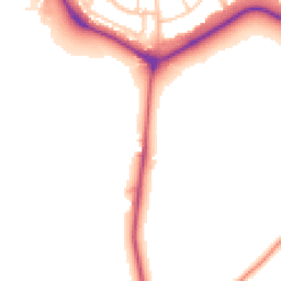 Daytime road noise heatmap for CH49 5LW