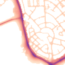 Daytime road noise heatmap for CH49 5LX