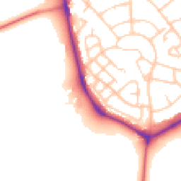 Daytime road noise heatmap for CH49 5NE