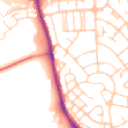 Daytime road noise heatmap for CH49 5PH