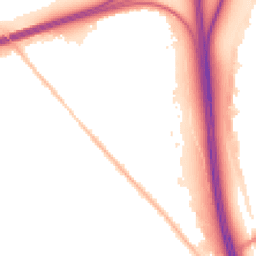 Night-time road noise heatmap for CH49 6JS