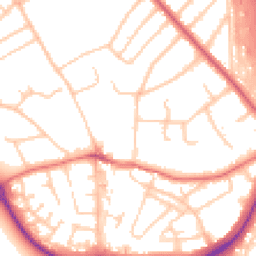 Daytime road noise heatmap for CH49 6JY