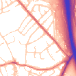 Daytime road noise heatmap for CH49 6LA