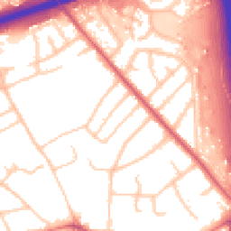 Daytime road noise heatmap for CH49 6LH