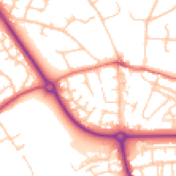 Daytime road noise heatmap for CH49 6LU