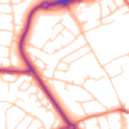 Daytime road noise heatmap for CH49 6NG