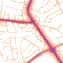 Daytime road noise heatmap for CH49 6NN