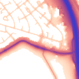 Daytime road noise heatmap for CH49 7LA