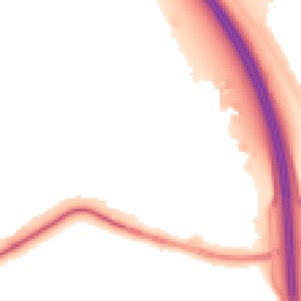Night-time road noise heatmap for CH49 7LE