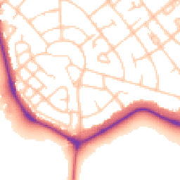 Daytime road noise heatmap for CH49 7NA
