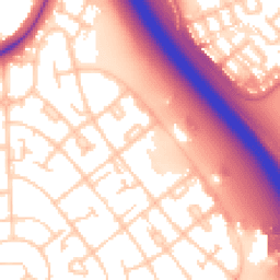 Daytime road noise heatmap for CH49 8EE