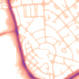 Daytime road noise heatmap for CH49 8HU