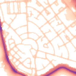 Daytime road noise heatmap for CH49 8HX