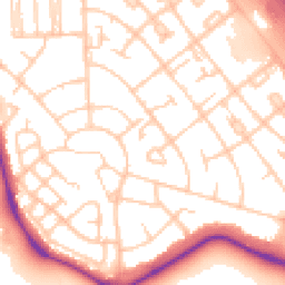 Daytime road noise heatmap for CH49 8JA