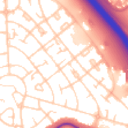 Daytime road noise heatmap for CH49 8JP