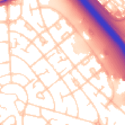 Daytime road noise heatmap for CH49 8JW