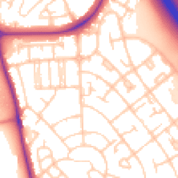 Daytime road noise heatmap for CH49 8JZ
