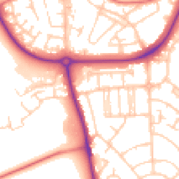 Daytime road noise heatmap for CH49 9AD