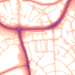 Daytime road noise heatmap for CH49 9AG