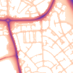 Daytime road noise heatmap for CH49 9AL