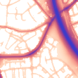 Daytime road noise heatmap for CH49 9AR