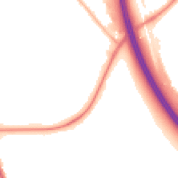 Night-time road noise heatmap for CH49 9AR