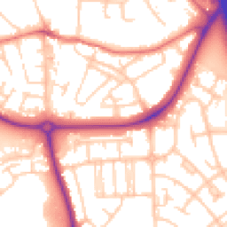 Daytime road noise heatmap for CH49 9BB
