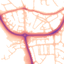 Daytime road noise heatmap for CH49 9BF