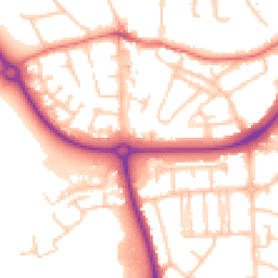 Daytime road noise heatmap for CH49 9DW