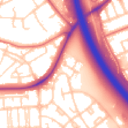 Daytime road noise heatmap for CH49 9EB