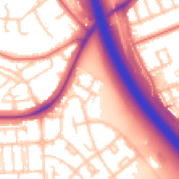 Daytime road noise heatmap for CH49 9EE