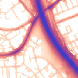 Daytime road noise heatmap for CH49 9EH