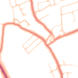 Daytime road noise heatmap for CH61 0HA