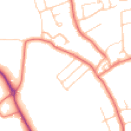 Daytime road noise heatmap for CH61 0HB